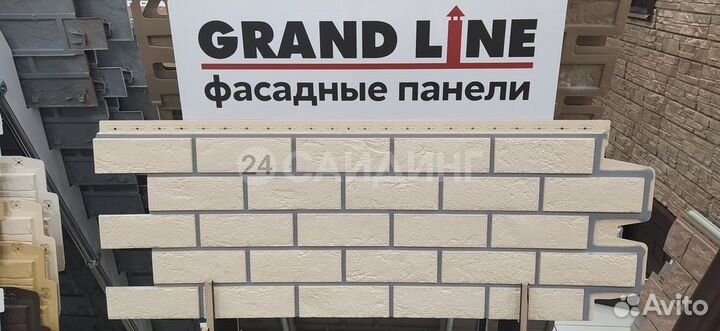 Фасадные панели Grand Line Кирпич Состаренный desi