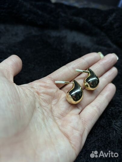 Серьги гвоздики капли
