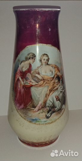 Антикварная ваза, вазочка, фарфор