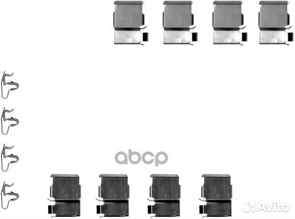 Комплект монтажный дискового тормоза зад 82