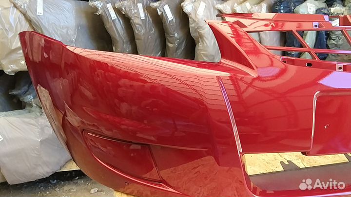 Бампер передний ваз 21704 Priora красный