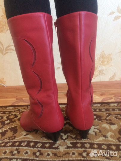 Сапоги кожа