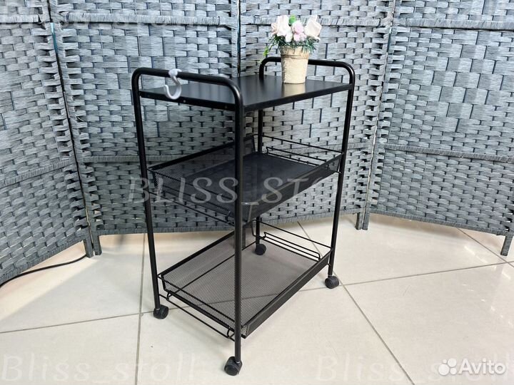 Тележка этажерка сетчатая