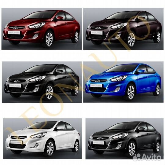 Капот передний Hyundai Solaris 1 2010-2017 12x