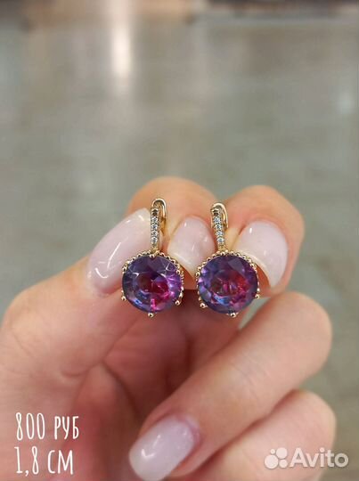 Серьги в ассортименте. Медсплав