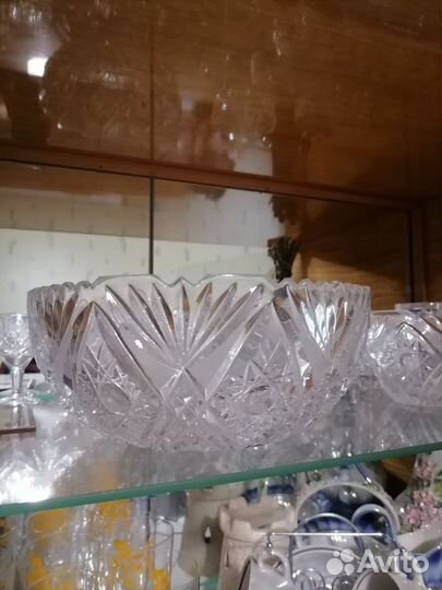 Хрусталь, салатник, конфетницы