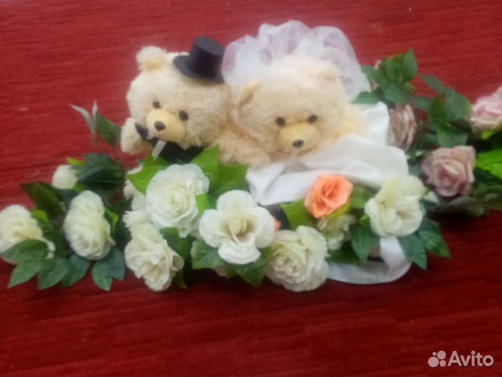 Кольца на машину свадебные