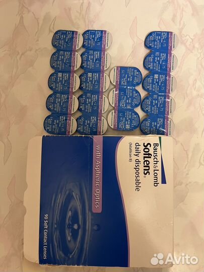 Контактные линзы однодневные -4.75 (18штук)