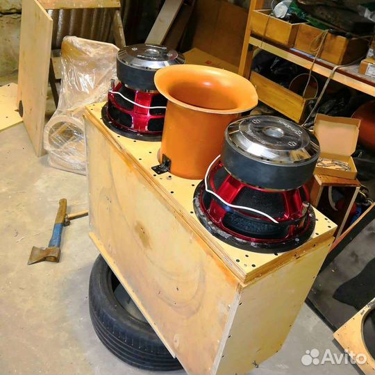 Сабвуфер Ural Decibel 12 1+1ом 2шт с коробом