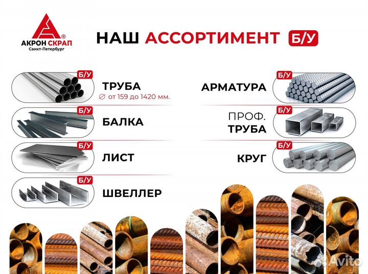 Трубы б/у Металлопрокат