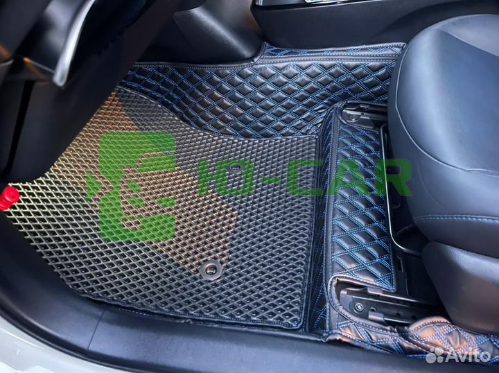 Новые 3d коврики из экокожи Toyota Prius 50