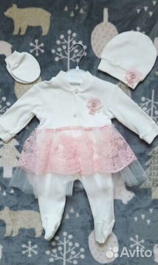 Комплект на выписку для девочки