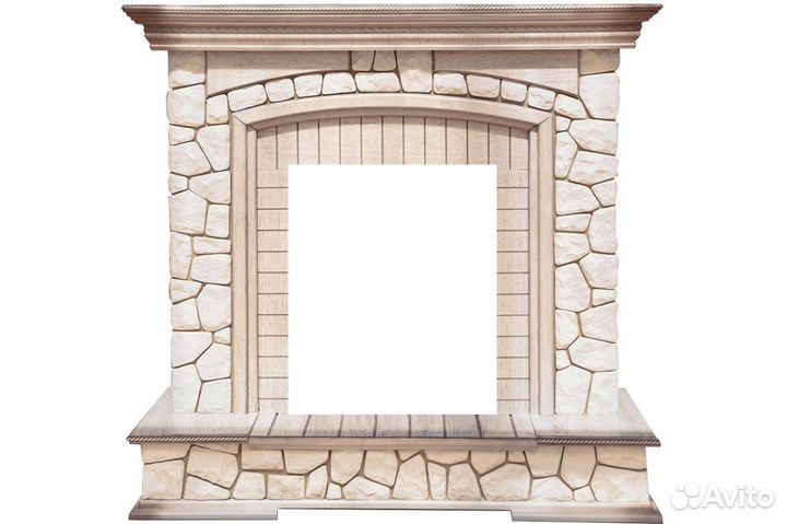 Каминокомплект Preston - Белый/Слоновая кость