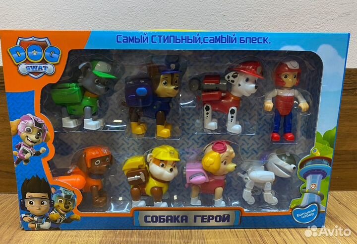 Щенячий патруль щенки с рюкзаками трансформерами
