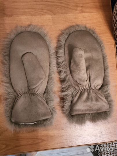 Варежки из искусственного меха