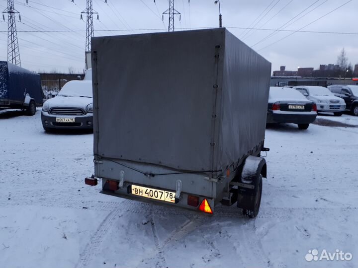 Прицеп 2.6Х1.3 с тентом 104см