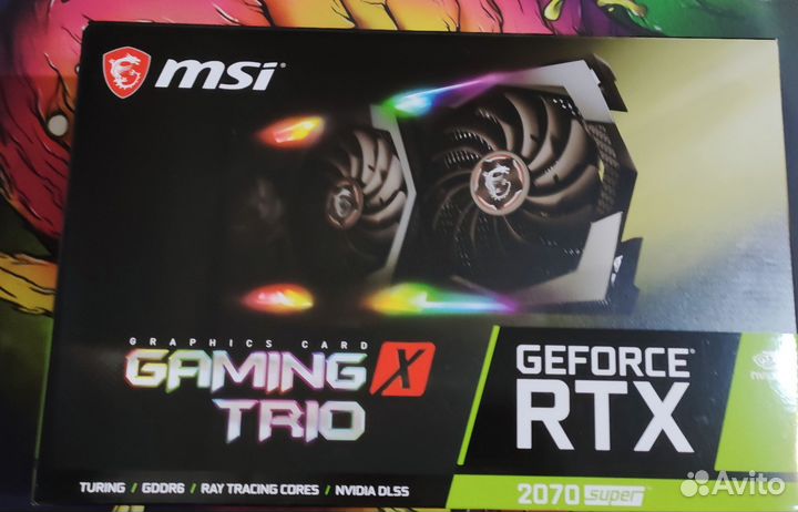 Видеокартаmsi GeForce RTX 2070 supergamingxtrio8GB