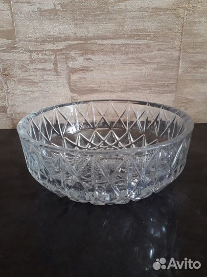 Салатник хрустальный