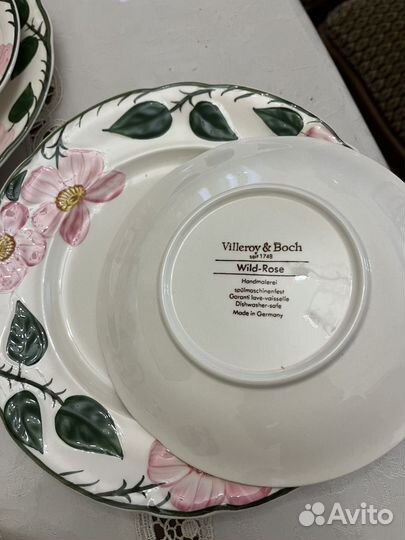 Немецкий сервиз дикая роза виллерой бох