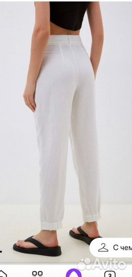 Шикарные женские льняные брюки Elis 48-50