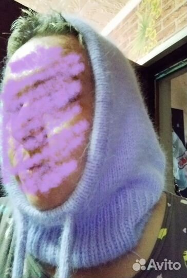 Капор женский вязаный