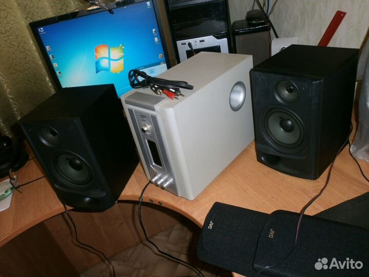 JVC (Japan) & JB колонки и усилитель-сабвуфер 2.1