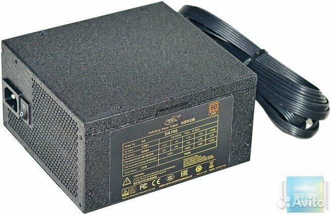 Блок питания DeepсoolDA700 80+Bronze140mm blue led