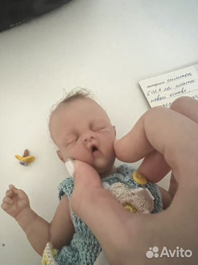 Кукла реборн мини силиконовая