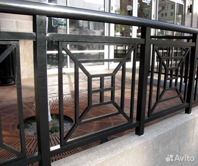 Металлические балконные ограждения Модель № 1865