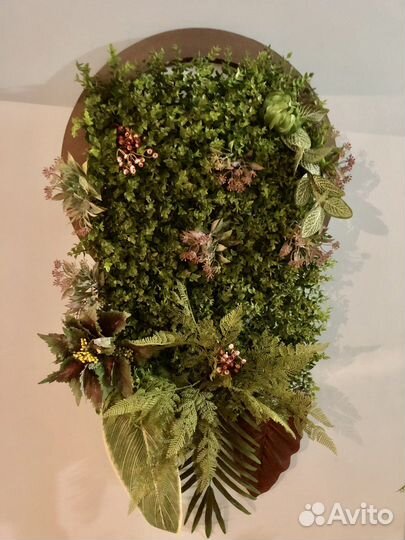 Панно из искусственной зелени, фитостена