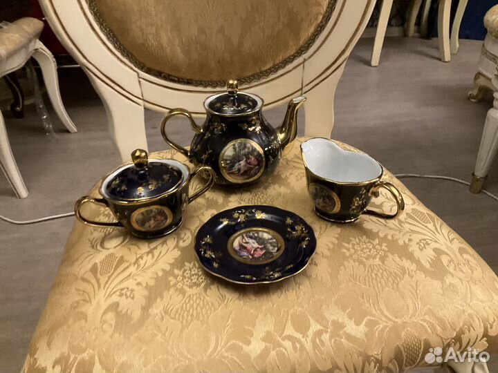 Шикарные чайный сервиз Madonna Кобальт