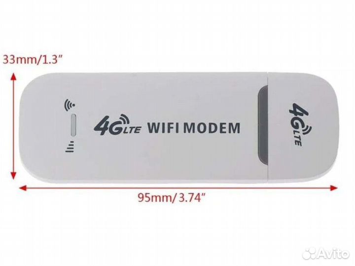 USB модем 4G, LTE, Wi-Fi, сим карта в подарок