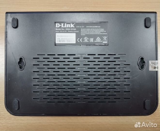 Коммутатор D-Link DGS-1016A 16 портовый, Гигабит