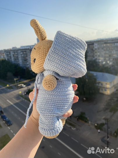 Мягкая игрушка зайчик ручная работа