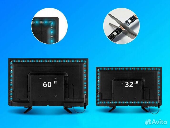 Свето лента BroadLink RGB от USB пульт LED 3 метра