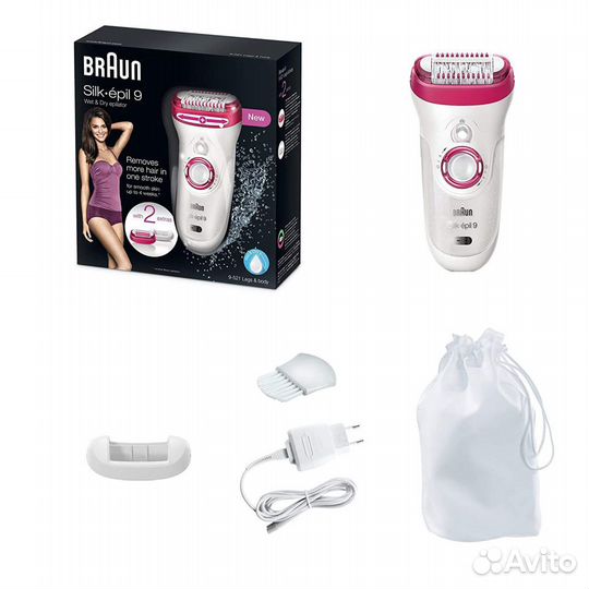 Новый USA Braun Epilator Silk-epil 9 9-521, Hair R