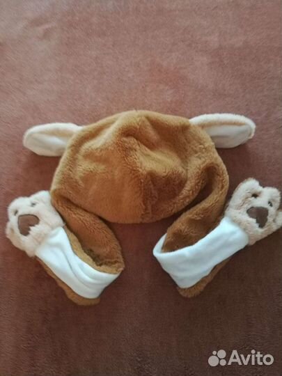 Шапка с поднимающимися ушками