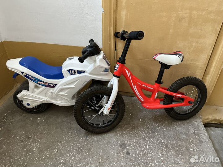 Беговел и беговел мотоцикл детский