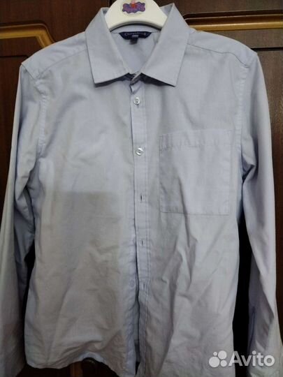 Рубашка голубая на мальчика