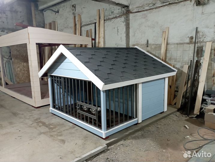 Будка вольер для собаки Замок