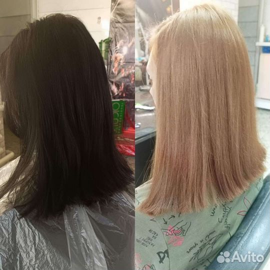 Окрашивание волос блонд