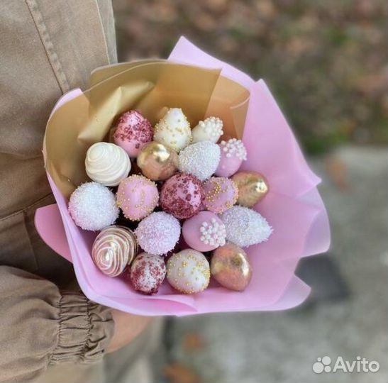 Букет из клубники в шоколаде