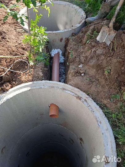 Септик из бетонных колец под ключ
