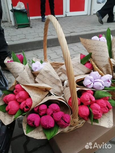 Тюльпаны с конфетами