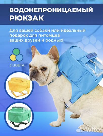 Шлейка рюкзак для собак