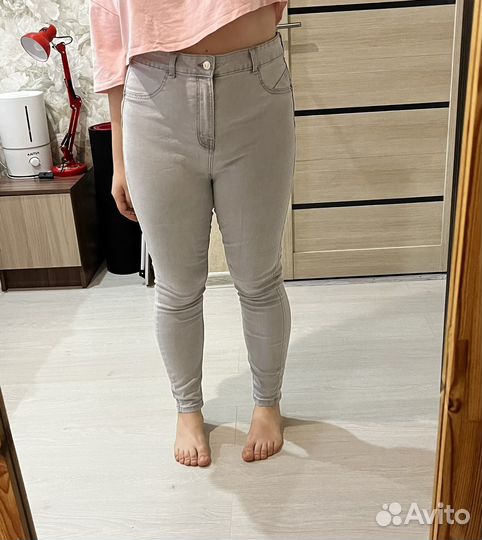 Джинсы серые 46 48