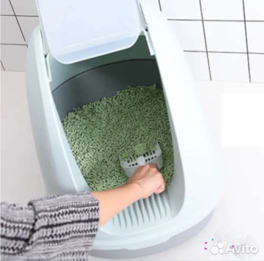 Закрытый лоток для кошек большой