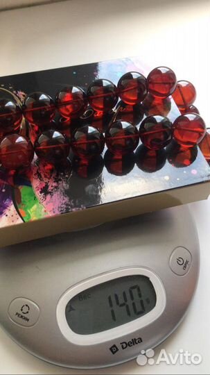 Бусы из натурального янтаря