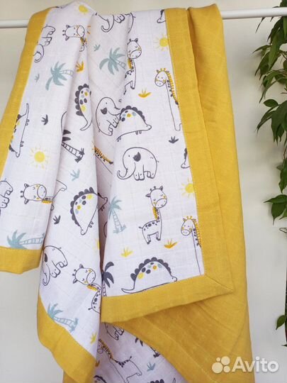 Муслиновый плед детский новый