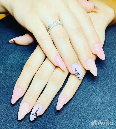 Маникюр наращивание